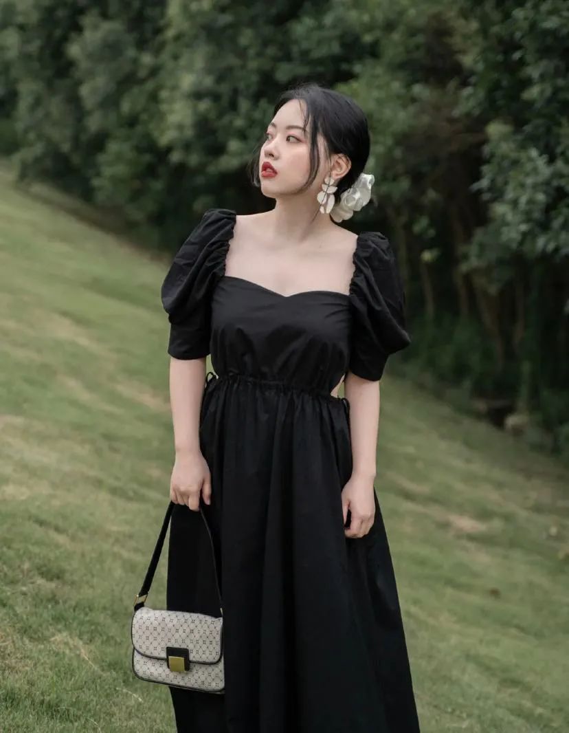 粗腰显瘦连衣裙,女生腰粗肚子大怎么穿衣服