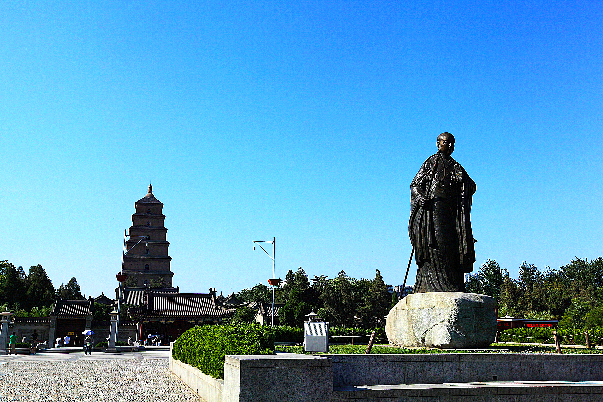 西安大雁塔见证着历史的沧桑变化,西安大雁塔是楼阁式塔的典型代表