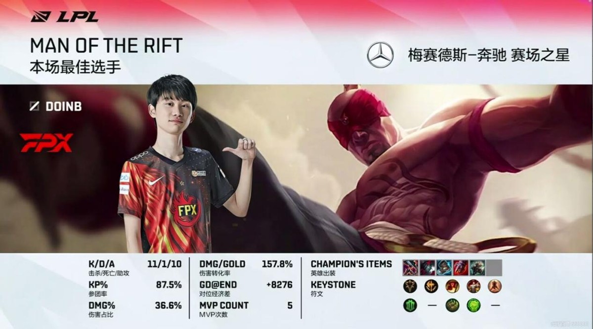 doinb盲僧五杀哪场比赛,众人评价doinb盲僧