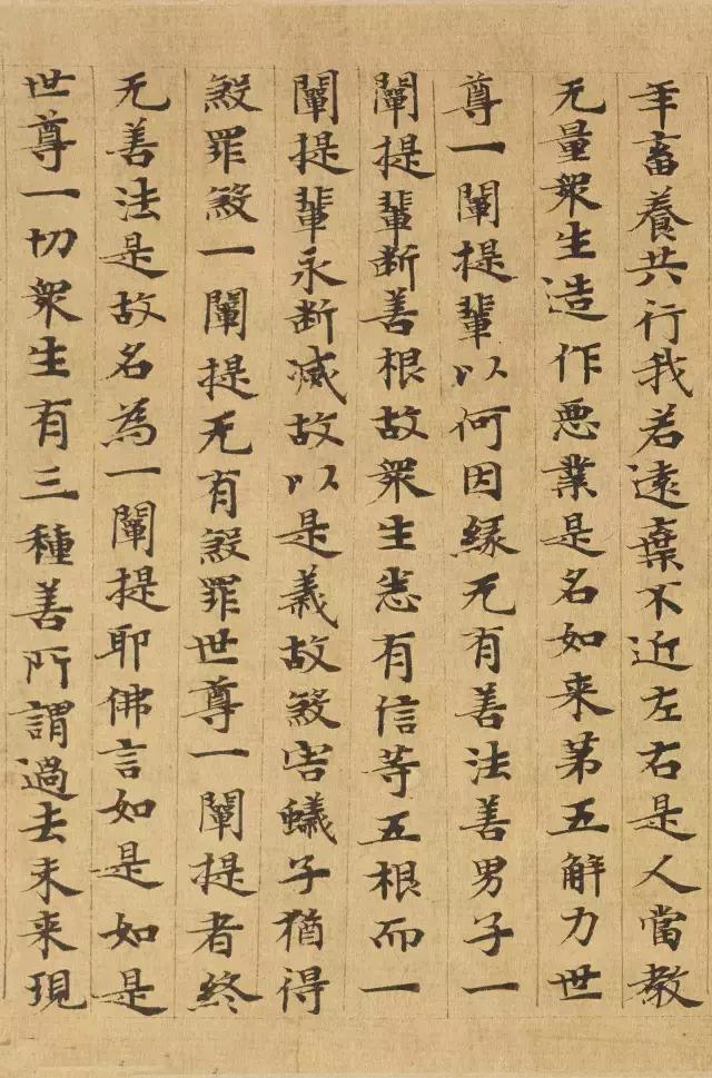 隋人的经书体放大20倍，真的是美不胜收！值得学习！