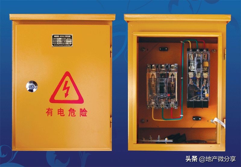 临时用电示意图及配电箱布置图,临时用电二级配电箱标准配置图纸