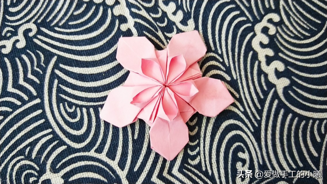简单漂亮的樱花折纸,折纸樱花教程简单又漂亮
