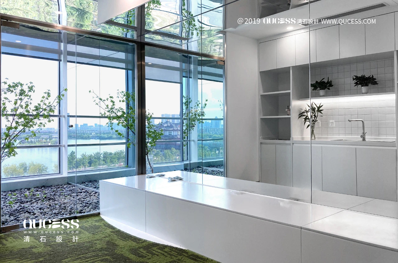 QUCESS新作|办公空间中的江南园林「镜·园」