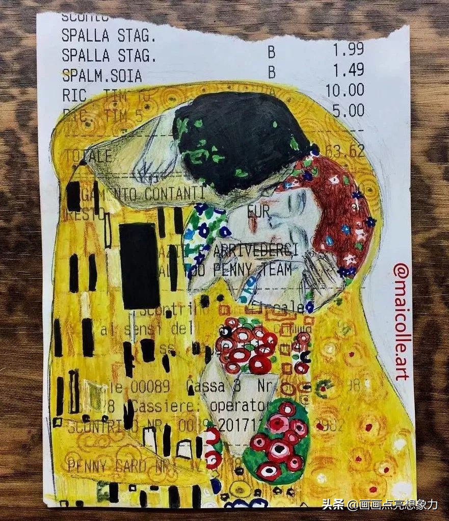 购物小票居然秒变名画？果然是天才少年的神操作