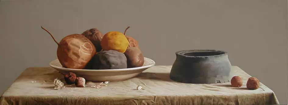 冷军画桃子图片大全,冷军画桃子放大5倍