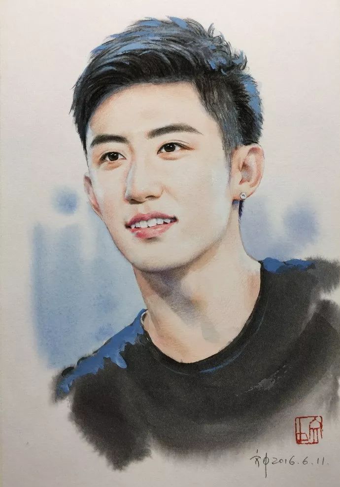 比起打印画，美院毕业的他，笔下这种彩铅水彩画才好看哭了~