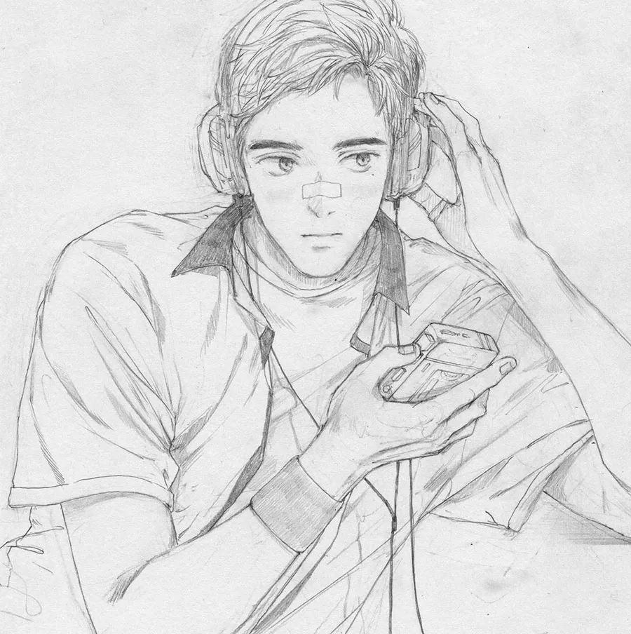 绘画手绘动漫铅笔画,绘画灵感儿童