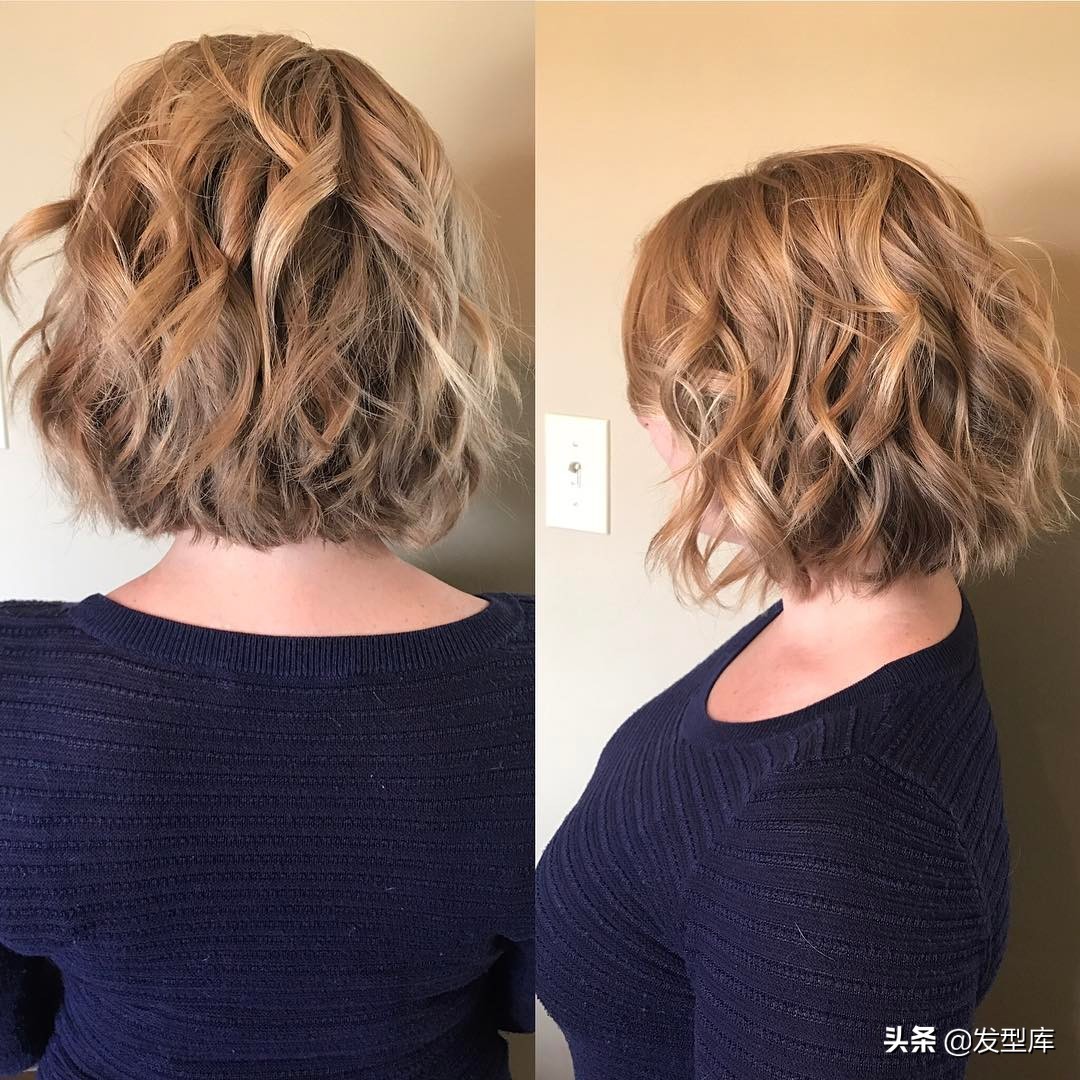 短发大卷发型适合年龄50岁,显年龄小的发型图片女短发