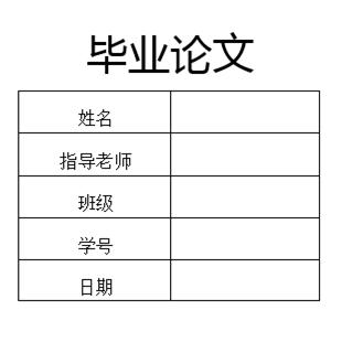 毕业论文封面的页面布局,毕业论文封面制作