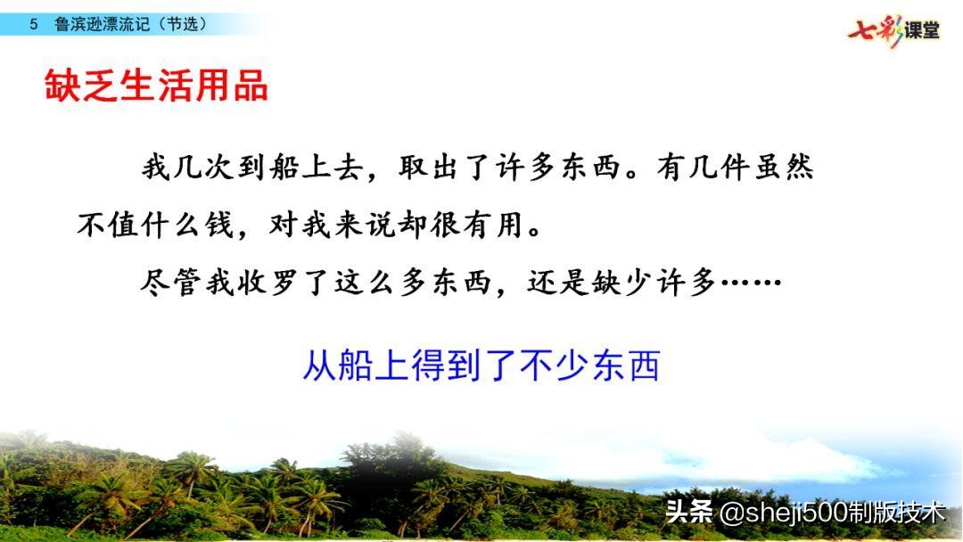 六年级下册鲁滨逊漂流记预习笔记,六下语文书预习笔记鲁滨逊漂流记