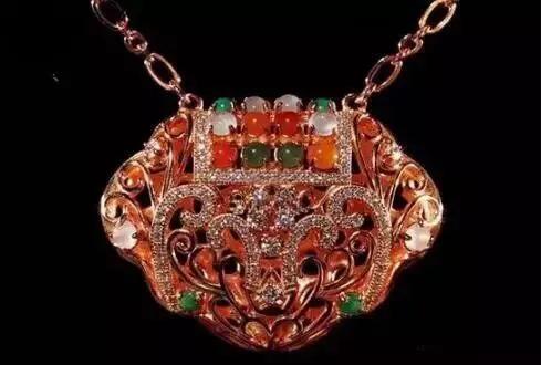 古代双寿长命锁,古人颈饰长命锁