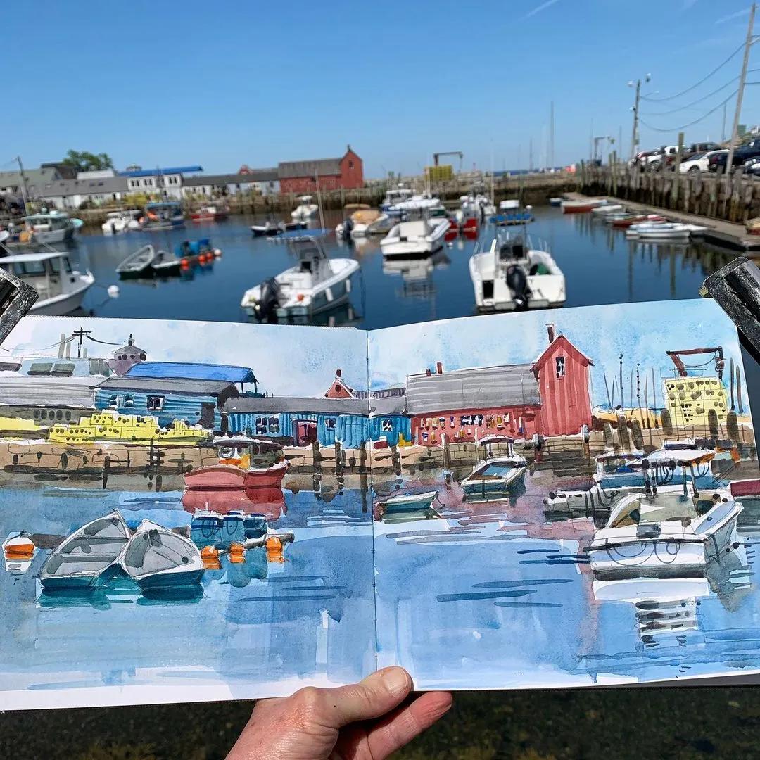 酣畅淋漓的水彩,酣畅淋漓水彩