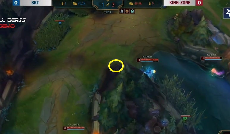 lol赛场十大卡视野,lol职业选手极限卡视野