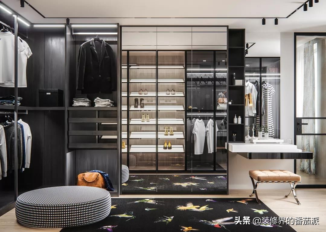 开放式衣帽间防潮怎么做,开放式衣帽间防尘帘防灰效果