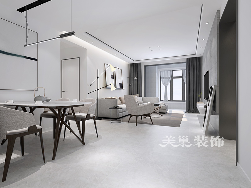 美巢装饰精装效果图,美巢三室两厅效果图