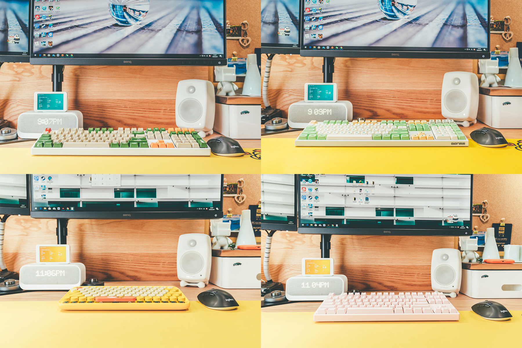 键帽推荐高颜值搭配透明键盘,机械键盘键帽推荐大全套