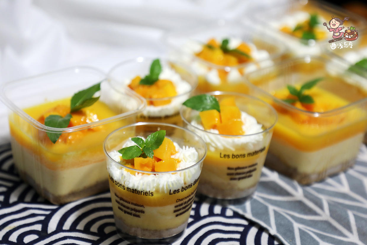 慕斯芒果蛋糕的制作原料和做法,自制芒果慕斯蛋糕盒