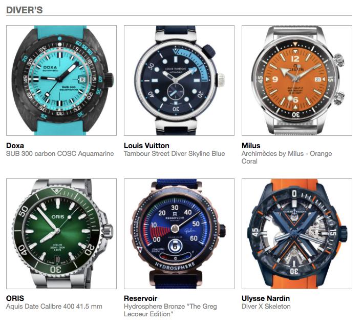 2022瑞士钟表获奖品牌,历届钟表界的奥斯卡