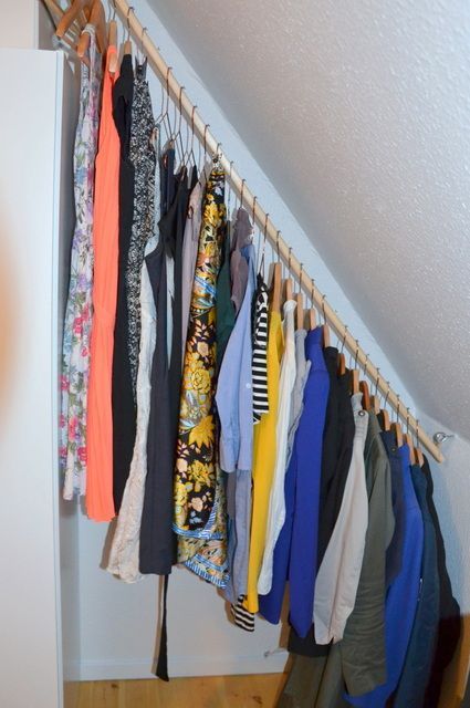 斜面屋顶做衣架,斜面墙改造衣架