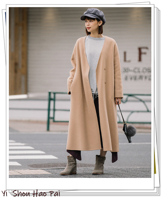 10款纯色系大衣的配色方案,5种颜色大衣25种日系look内搭