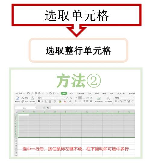 「wps表格」选取单元格2