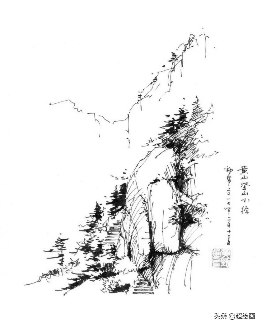 十大顶级钢笔画速写,钢笔速写100幅图片