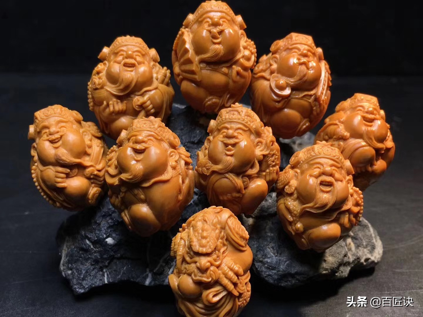 八大财神核雕样式图,核雕十大财神排名