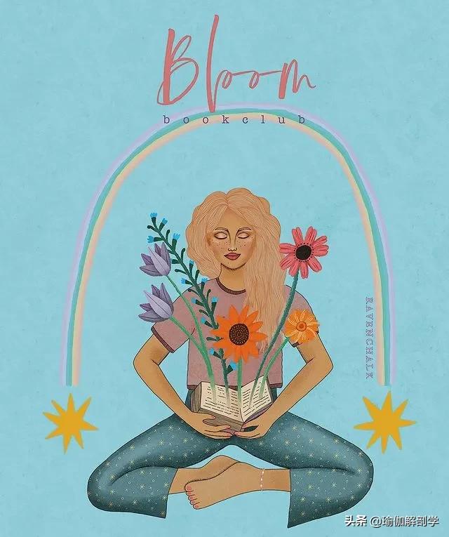 ins瑜伽漫画图片,瑜伽小人唯美漫画