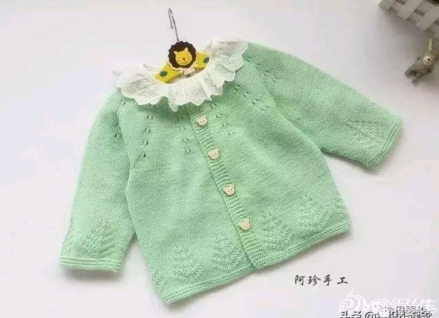 婴儿毛衣从上往下织视频,从上往下织婴儿套衫