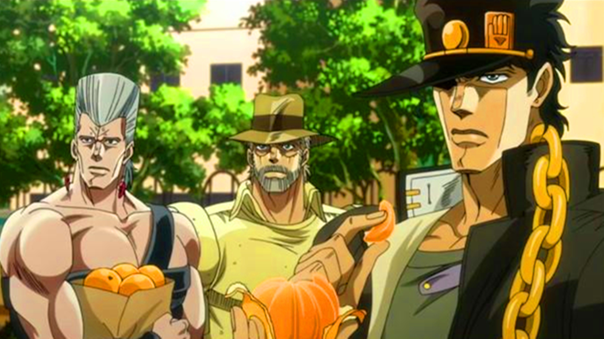 jojo的奇妙冒险空条承太郎看照片,空条承太郎吞烟喝饮料