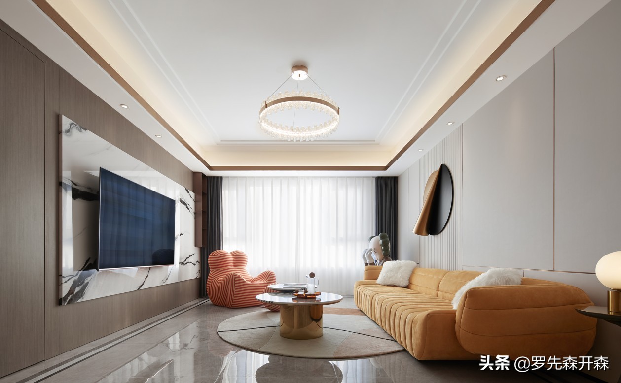 139平精装房装修改造设计效果图,138平米带精装修改造