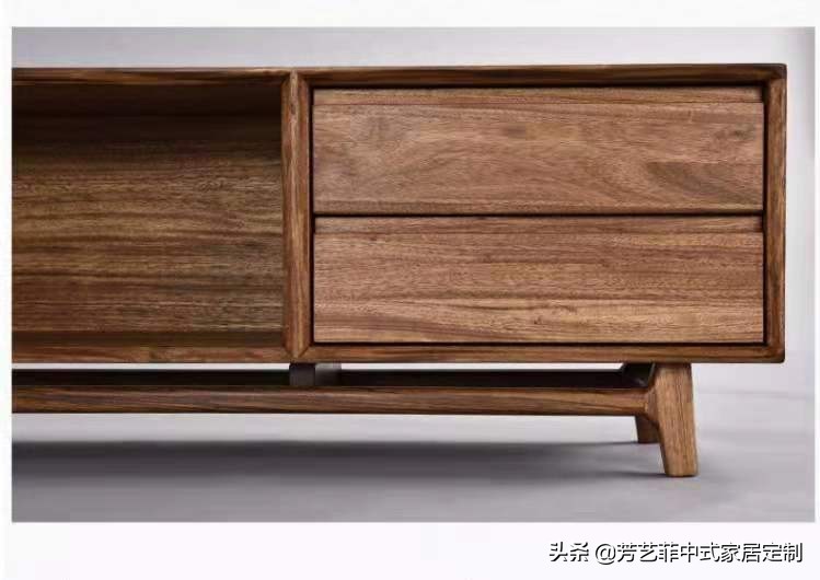 新中式客厅电视柜效果图,餐厅客厅电视柜隔断柜新中式