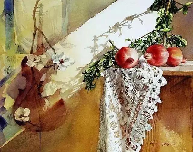 韩国水彩艺术家,韩国水彩画小清新