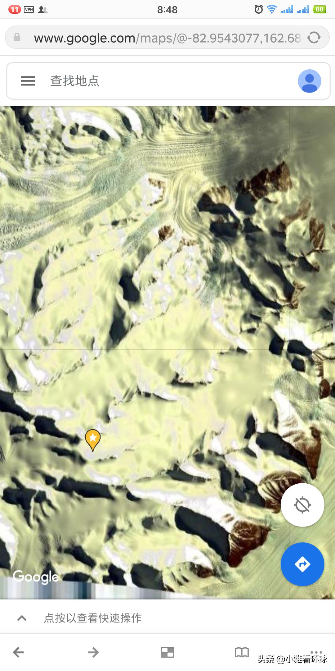 为什么南极谷歌地图有马赛克,谷歌早期南极地图