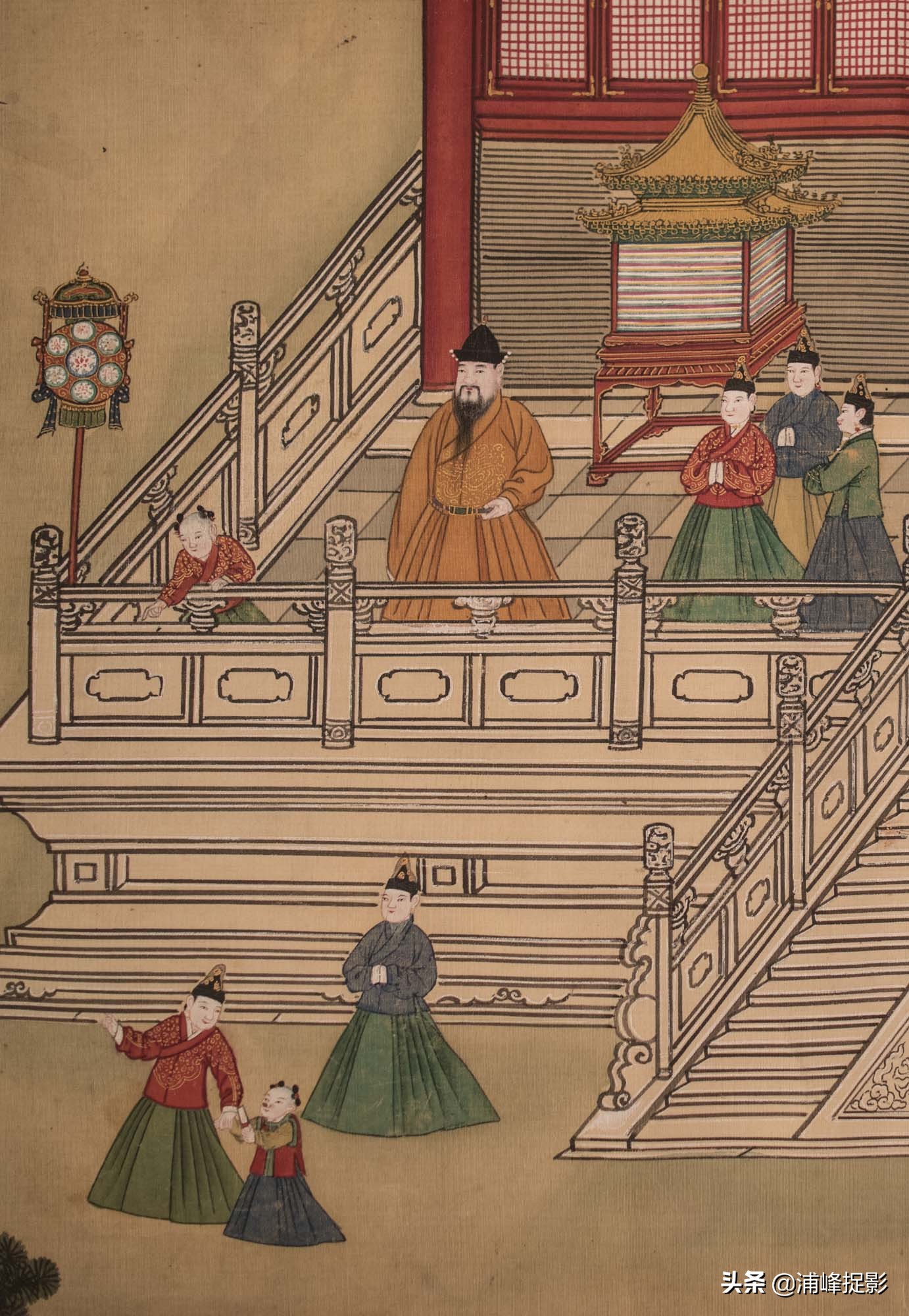 明朝皇帝出土古画,一幅明朝皇帝的古画