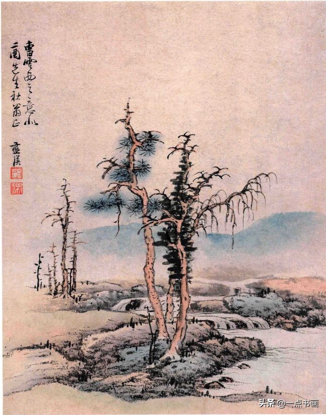 明画家蓝瑛溪山幽居图,明蓝瑛山水画全集