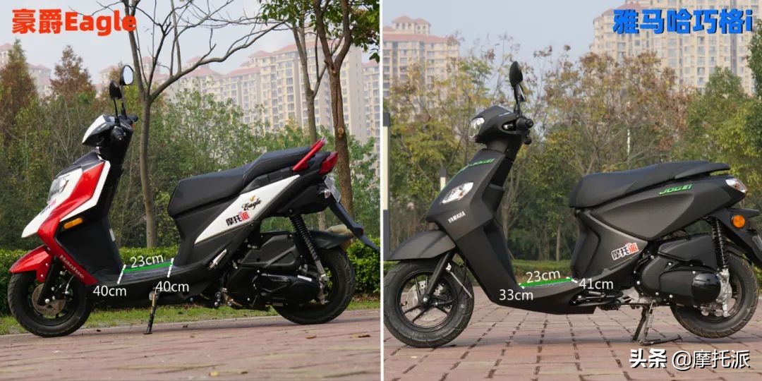 雅马哈巧格125i对比豪爵eagle,豪爵eagle125