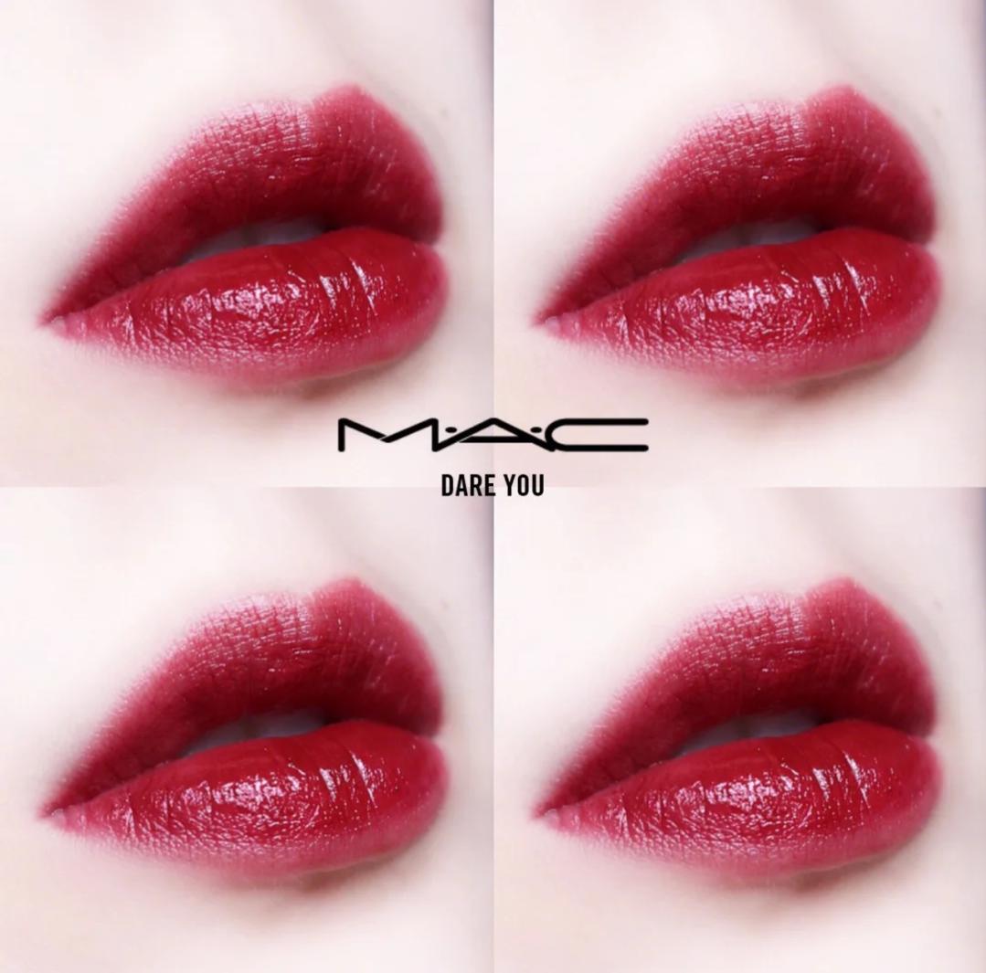 mac最显白口红色号,macrubywoo试色显白不