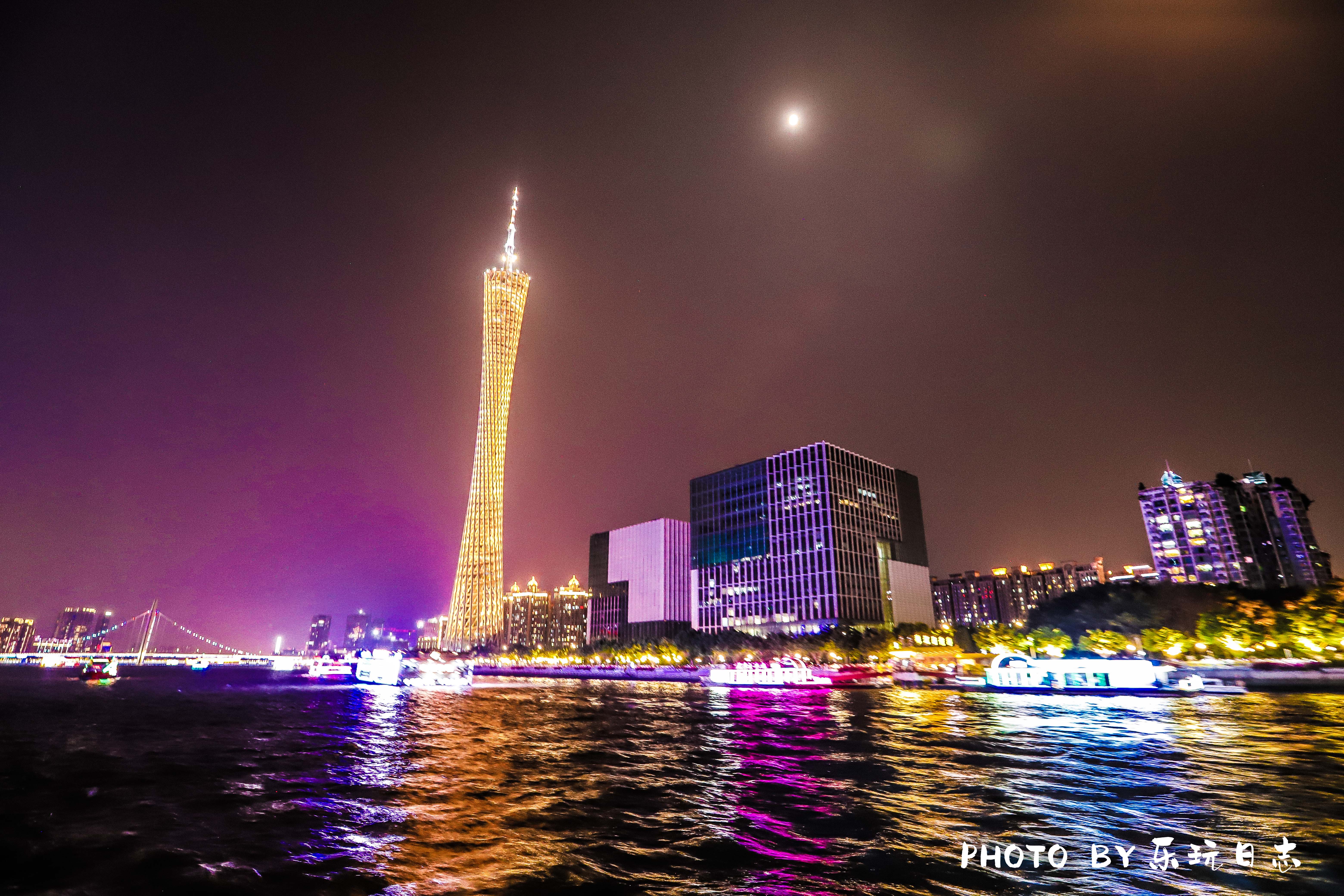 夜游广州珠江美景攻略,广州珠江夜游赏月