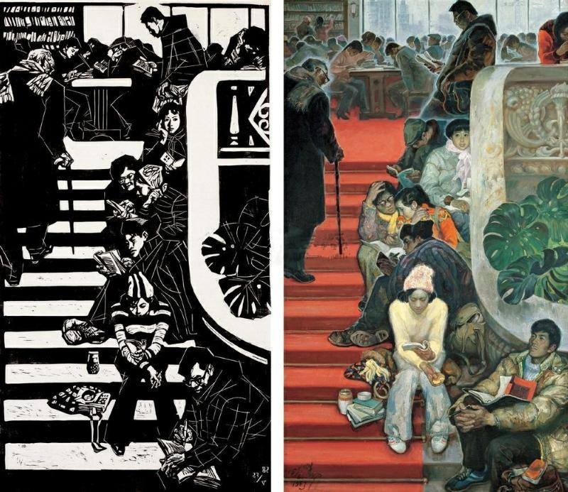 胡志渊油画作品欣赏,沈尧伊《彝海结盟》油画作品