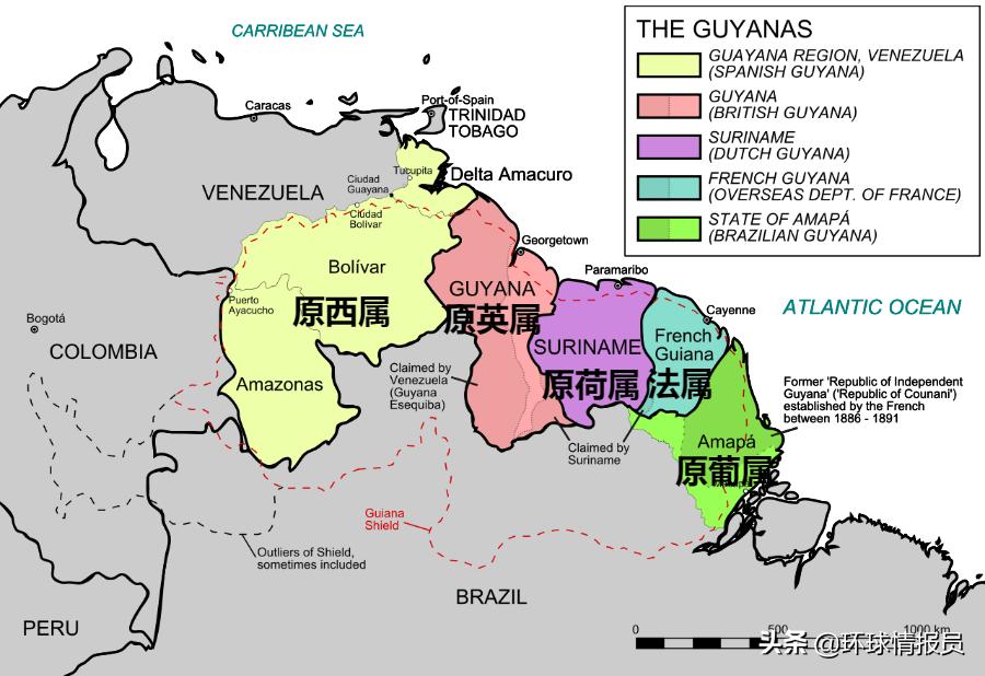 南美洲为什么还有个哥伦比亚,南美圭亚那属于哪个国家