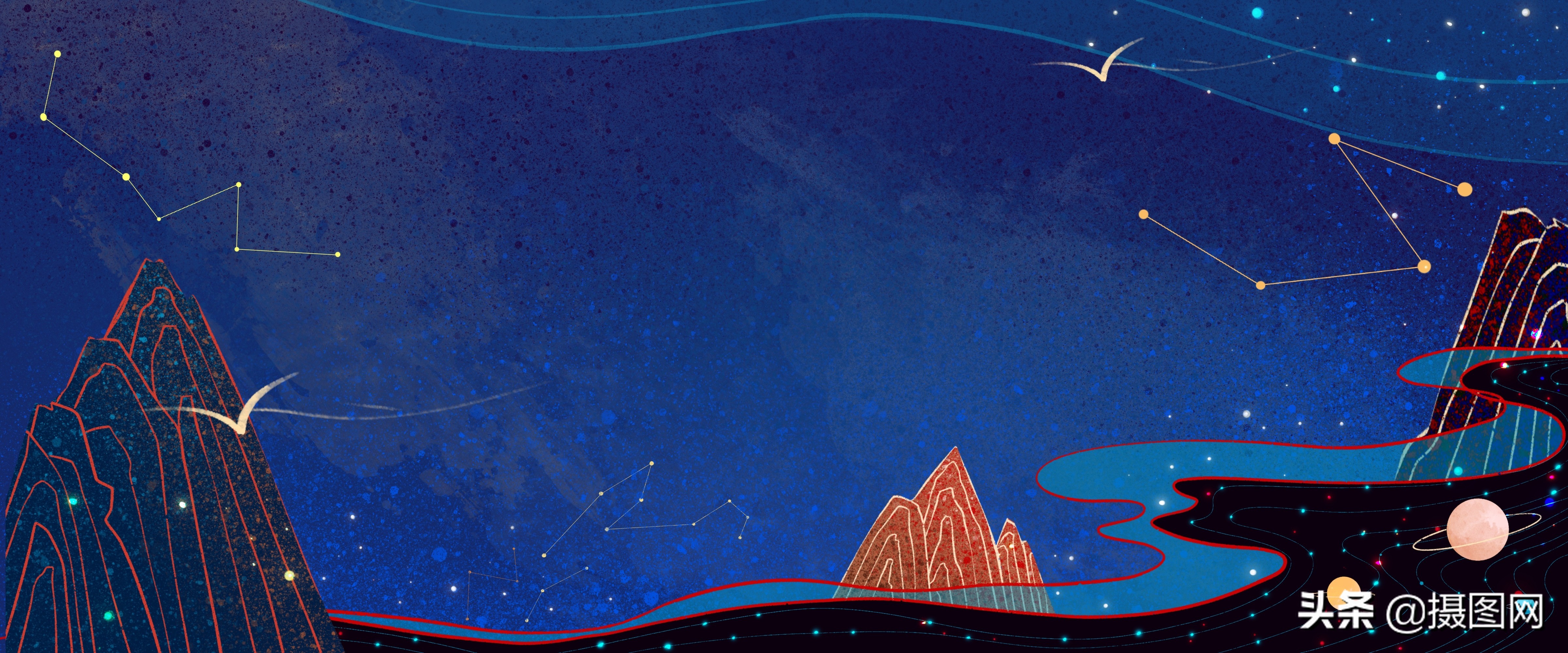 中国风底纹古典素材,国潮插画中国风元素