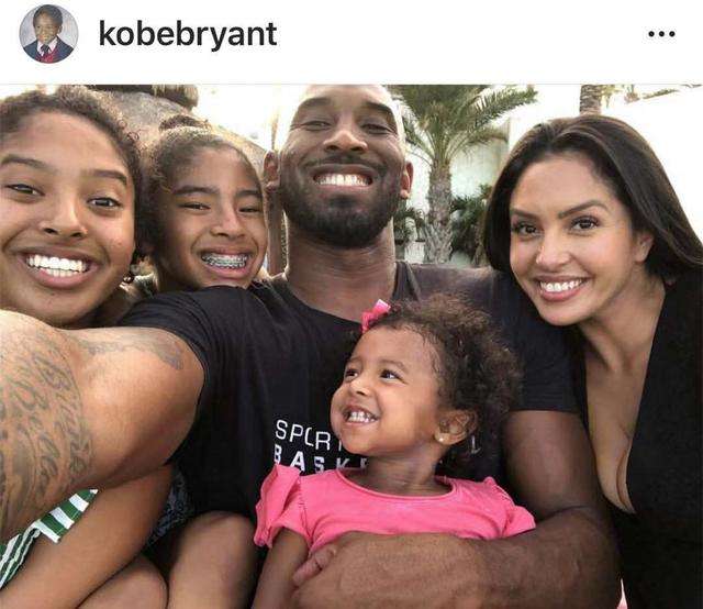 晒家庭合影！瓦妮莎在丈夫去世后首发声，宣布一决定让科比很欣慰