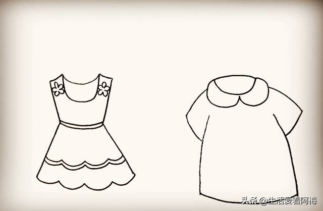 儿童画画教程3-6岁简笔画新年衣服,手帐衣服怎么画