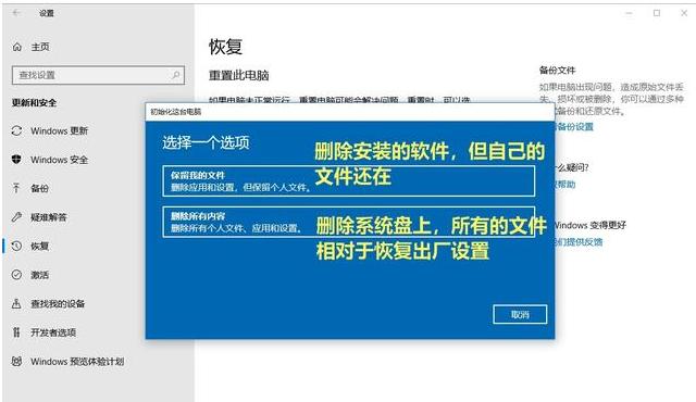 win10自带一键还原系统,win10电脑怎么一键还原系统