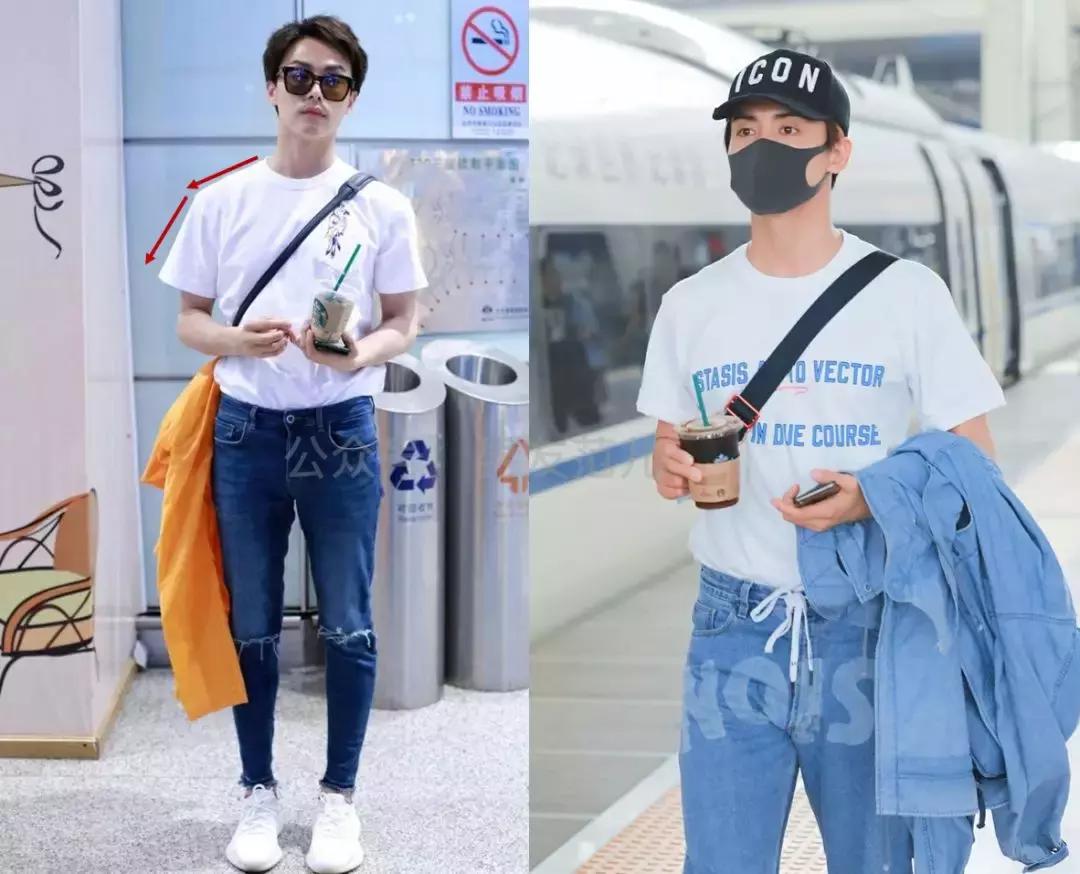 男生溜肩窄肩怎么穿衣好看,男生窄肩夏天穿衣