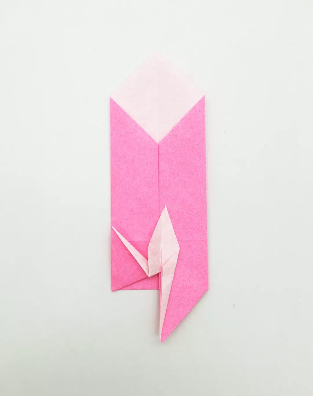 千纸鹤信封的折法简单慢动作,迷你千纸鹤的折法