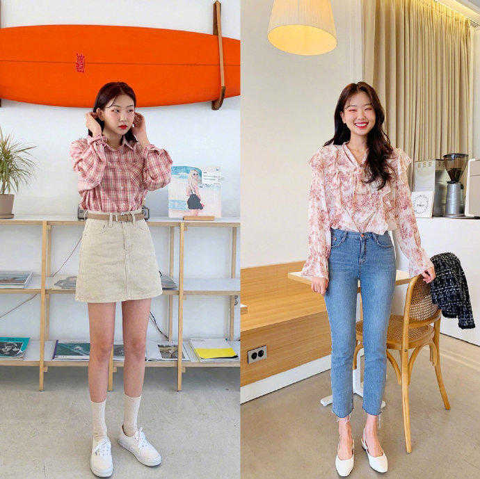 韩国流行穿搭春天穿什么,适合春天穿的小仙女