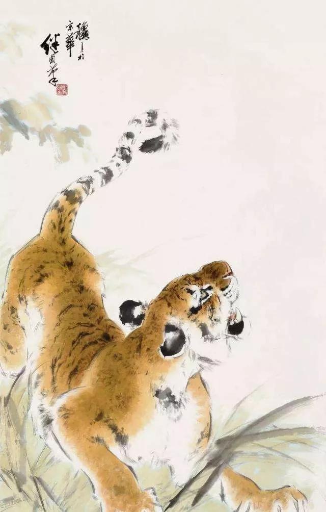 刘继卣画老虎,刘继卣的老虎画得最好