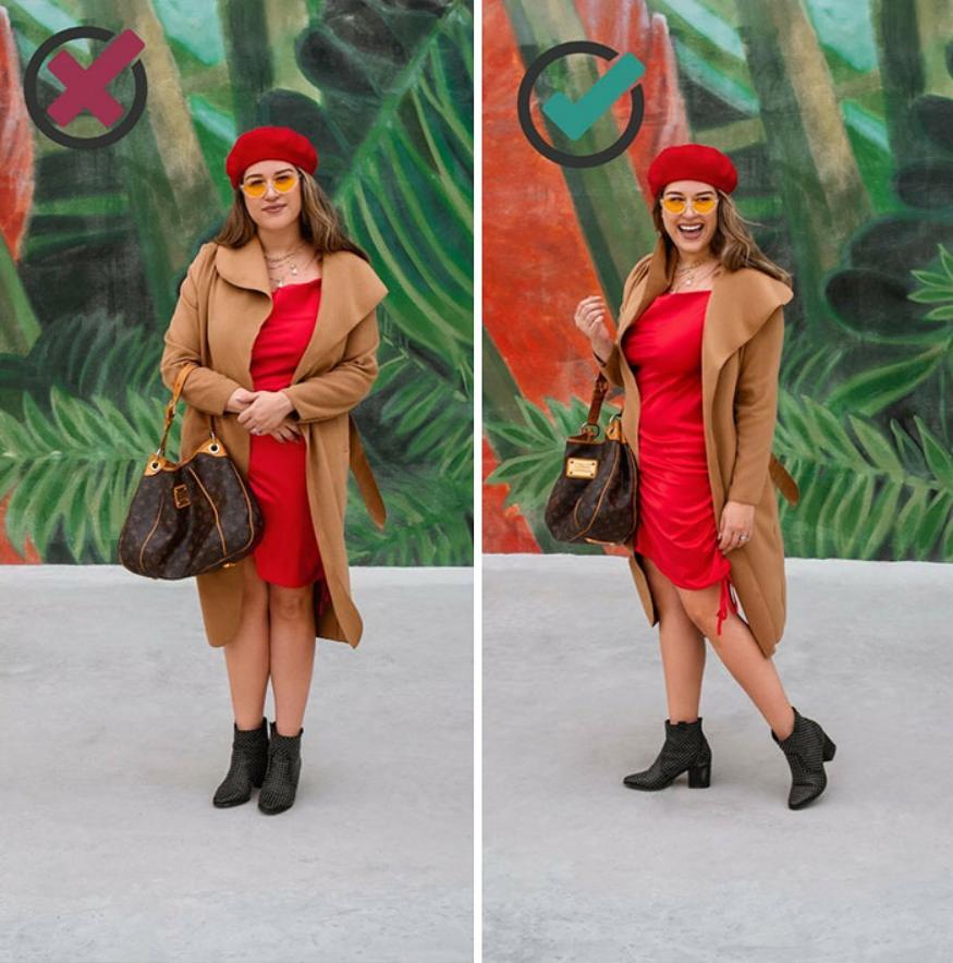 最好看又不显胖的拍照姿势,拍照怎么摆pose不显胖